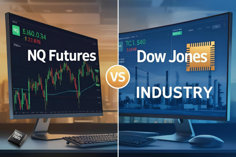 NQ Futures vs Dow Jones Futures